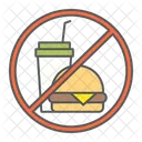 Do Not Eat Prohibition Fast Icon