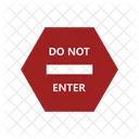 Do Not Enter No Entry Prohibition Icon