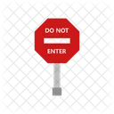 Do Not Enter No Entry Prohibition Icon