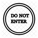 Do Not Enter No Sign Icon