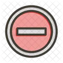 No Entry Prohibition Sign Icon