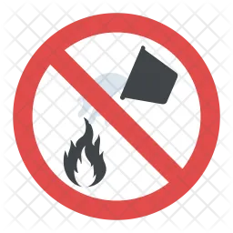 Do Not Extinguish With Water  Icon