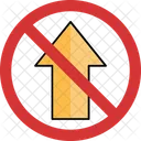 Do not go straight  Icon