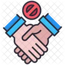 Do Not Handshake Do Not Icon