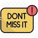 Do Not Miss Reminder  Icon