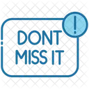Reminder Dont Miss It Alert Icon