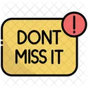 Reminder Dont Miss It Alert Icon