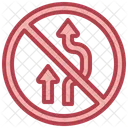 Do Not Overtake Safety Street Icon