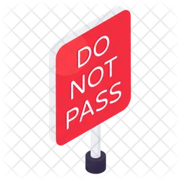 Do not Pass Board  Icon