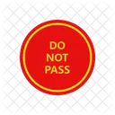 Do not pass  Icon