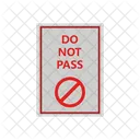Do not pass  Icon