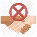 Do Not Shake Hands No Shake Hand No Handshake Icon