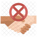 Do Not Shake Hands No Shake Hand No Handshake アイコン