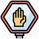 Do Not Touch Hand Forbidden Icon