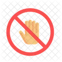 Do Not Touch Mask Cleaning Icon
