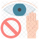 Eye Touch Avoid Icon