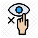 Notallowed Touch Eyes Icon