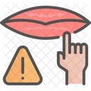 Mouth Avoid Touch Icon