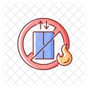 Not Elevator Fire Icon