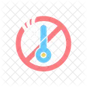 Do not use when it is hot  Icon