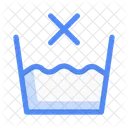 Do Not Wash Wash Laundry Icon