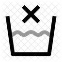 Do Not Wash Wash Laundry Icon