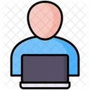 Usuario Pessoa Laptop Ícone