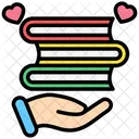 Doacao De Livros Educacao Livro Ícone