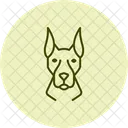 Doberman Perro Mascota Icono