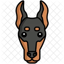 Doberman dog  Icon