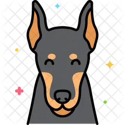 Doberman dog  Icon