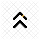 Doble flecha hacia arriba  Icono
