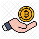 Criptomoneda Bitcoin Gasto Icono