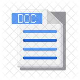 Doc Icon - Download in Flat Style