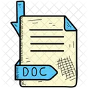 Doc Document Format Icon