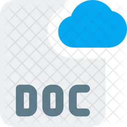 Doc Cloud File  Icon