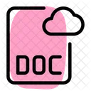 Doc Cloud File  Icon