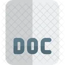 Doc Datei Dokument Datei Icon