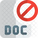 Doc Dateiverbot Datei Gesperrt Doc Gesperrt Symbol