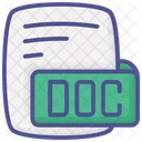 Doc Docx Microsoft Word Document Color Outline Style Icon Icon