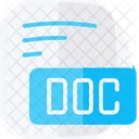 Doc Docx Microsoft Word Document Flat Style Icon Icon