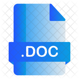 Doc File Icon - Download in Flat Style