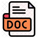 Doc File Type File Format Icon