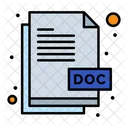 Doc File Doc Doc Extension Icon