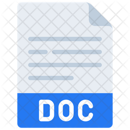 Doc File Icon - Download in Flat Style