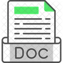 Doc File Format Doc Document Icon