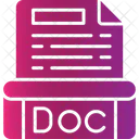 Doc File Format Doc Document Icon