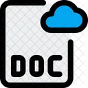 Archivo Doc En La Nube Archivo En La Nube Archivo Icono