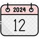 Doce Calendario 2024 Icono