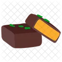 Fudge Fudge De Chocolate Fudge Caseiro Icon